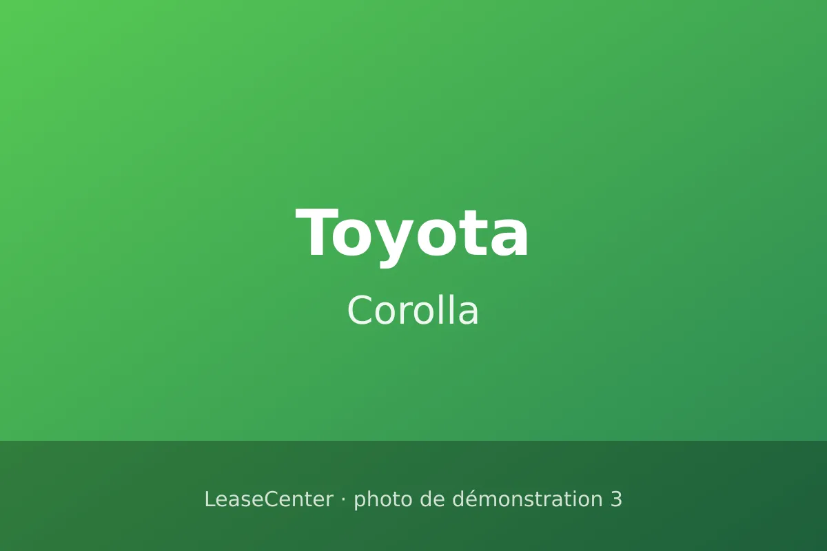 Toyota Corolla (3/4)